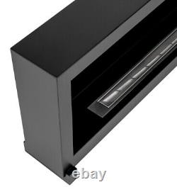 Bio ethanol fireplace freestanding S-Line BOX 120cm WITHOUT glass, indoor