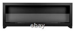 Bio ethanol fireplace freestanding S-Line BOX 120cm with glass, indoor