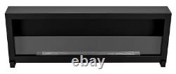 Bio ethanol fireplace freestanding S-Line BOX 120cm with glass, indoor
