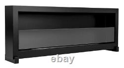 Bio ethanol fireplace freestanding S-Line BOX 120cm with glass, indoor