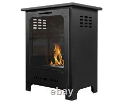 Bio ethanol fireplace freestanding fire stove FULL GLASS