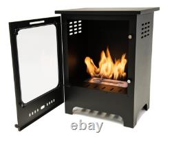 Bio ethanol fireplace freestanding fire stove FULL GLASS