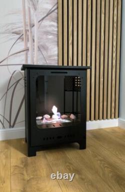 Bio ethanol fireplace freestanding fire stove FULL GLASS