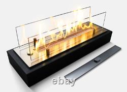 Bio ethanol fireplace wall