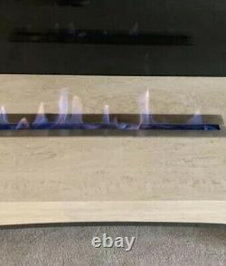 Bio ethanol fireplace wall