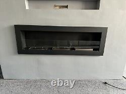 Bio ethanol fireplace wall mounted