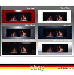 Bio ethanol fireplace wall mounted + 5 bottles of bio ethanol free