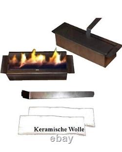 Bio ethanol fireplace wall mounted + 5 bottles of bio ethanol free