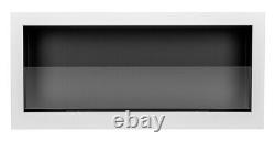 Bio ethanol fireplace wall mounted, hanging S-Line BOX 900mm with glass