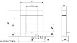 Bio ethanol freestanding fireplace WHISKEY WHITE TUV certified