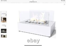 Bio ethanol fuel fireplace By Imagin Fires, No Chimney And No Smoke Plus Pebbles