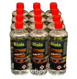 Bio ethanol fuel for fireplaces clean burning odourless 12 litres Biola liquid