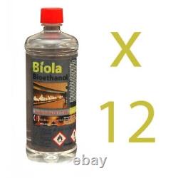Bio ethanol fuel for fireplaces clean burning odourless 12 litres Biola liquid