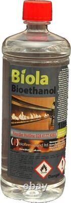 Bio ethanol fuel for fireplaces clean burning odourless 12 litres Biola liquid