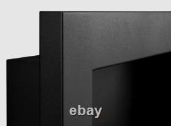 Bio fireplace 650x400 Slim Black with glass