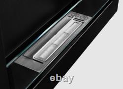 Bio fireplace 650x400 Slim Black with glass