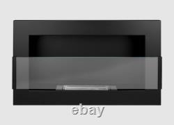 Bio fireplace 650x400 with glass Black Structural