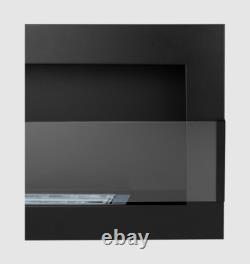 Bio fireplace 650x400 with glass Black Structural