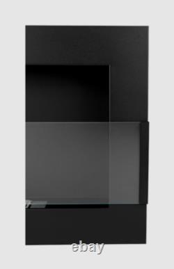 Bio fireplace 650x400 with glass Black Structural