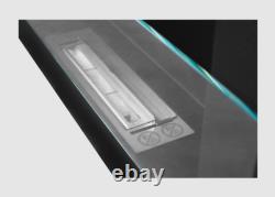 Bio fireplace 650x400 with glass Black Structural