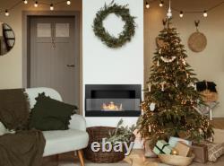 Bio fireplace 650x400 with glass Black Structural