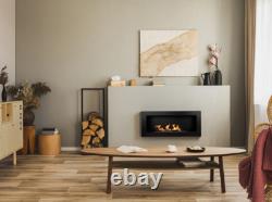 Bio fireplace 900x400 Black Structural