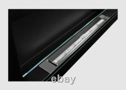Bio fireplace 900x400 SLIM Black structural with glass