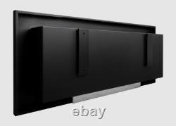 Bio fireplace 900x400 SLIM Black structural with glass