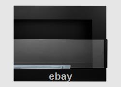 Bio fireplace 900x400 with glass Black Structural