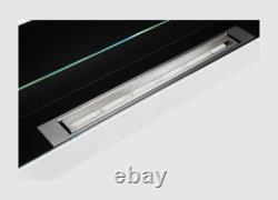 Bio fireplace 900x400 with glass White Gloss