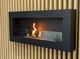 Bio Fireplace Box 900x400 Black With Glass