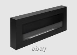 Bio fireplace Box 900x400 black with glass