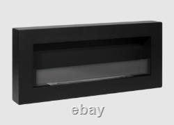 Bio fireplace Box 900x400 black with glass