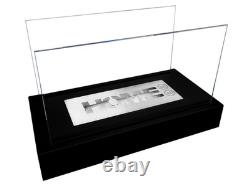 Bio fireplace Home Black Tempered Glass 36 cm x 18 cm x 22 cm