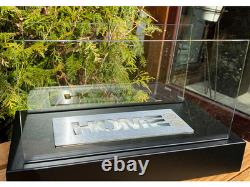 Bio fireplace Home Black Tempered Glass 36 cm x 18 cm x 22 cm