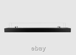 Bio fireplace insert 120 cm matt black with glass