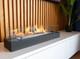Bio Fireplace Insert 70 Cm Matt Black With Glass