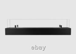 Bio fireplace insert 70 cm matt black with glass