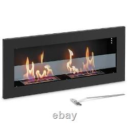 Bioethanol Fireplace 2 x 1 L wall-mounted Ethanol fireplace Bioethanol fire