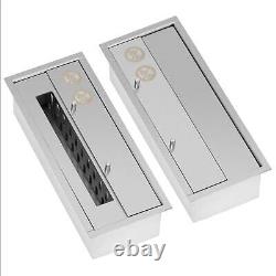 Bioethanol Fireplace 2 x 1 L wall-mounted Ethanol fireplace Bioethanol fire