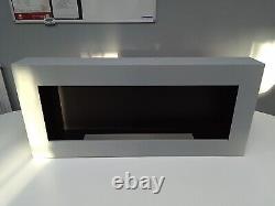 Bioethanol Fireplace B2C BOX 900 x 400 Grey Eco Product With Glass DAMAGED