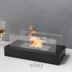 Bioethanol Fireplace Black Iron Spray Plastic Base Camping Dinner Burner
