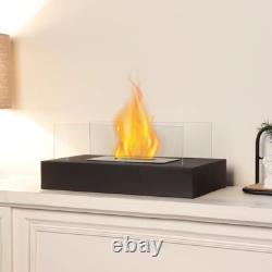Bioethanol Fireplace Black Iron Spray Plastic Base Camping Dinner Burner