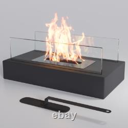 Bioethanol Fireplace Black Iron Spray Plastic Base Camping Dinner Burner