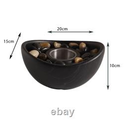 Bioethanol Fireplace Concrete Fire Bowl For Romantic Dinners Natural Stones