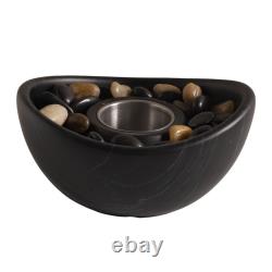 Bioethanol Fireplace Concrete Fire Bowl For Romantic Dinners Natural Stones