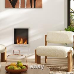 Bioethanol Fireplace Insert, Stainless Steel Bioethanol Fire with 0.9L Volume