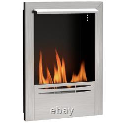 Bioethanol Fireplace Insert, Stainless Steel Bioethanol Fire with 0.9L Volume