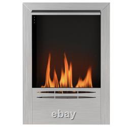 Bioethanol Fireplace Insert, Stainless Steel Bioethanol Fire with 0.9L Volume