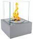 Bioethanol Fireplace Smart Freestanding Grey Design Eco Tempered Glass